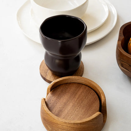 ZH Acacia Lumo Glas Onderzetter 5 Delig