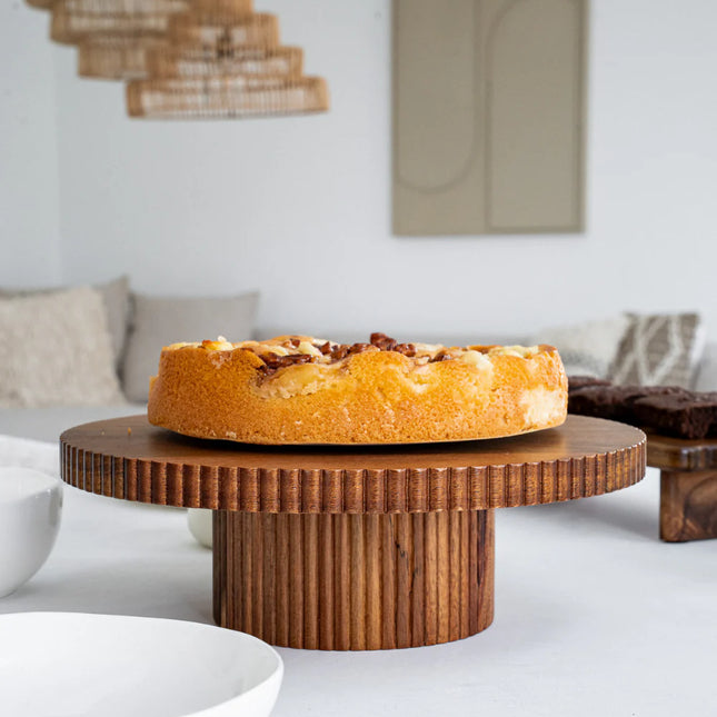 ZH Acacia Stripe Taartplatteau | 30 CM