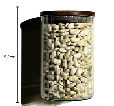 ZH Acacia Voorraadpot Stripe | 2 stuks | 1000 ML