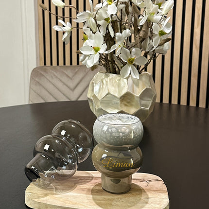 ZH Belly Black 2 delige Borosilikatglas 535 ml