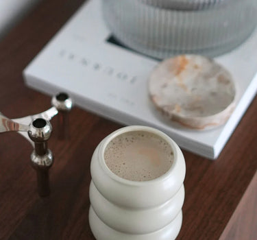 ZH Bobble keramieken Mok Beige | 2 Delig