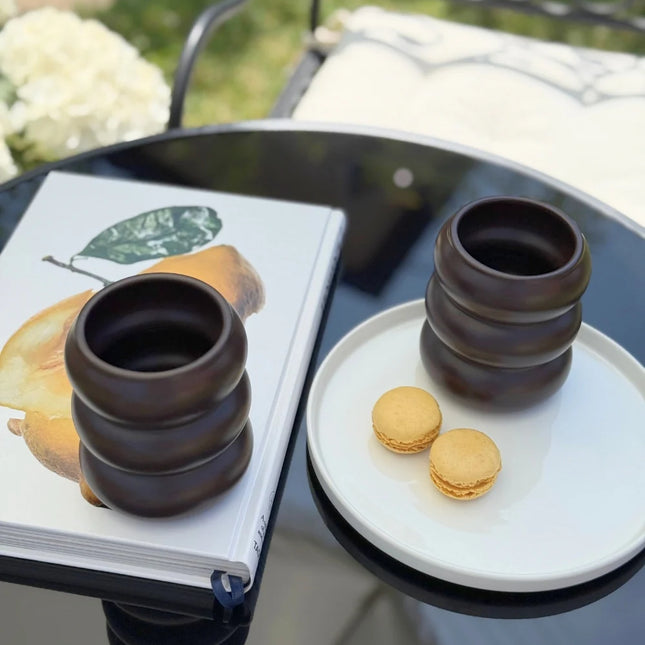 ZH Bobble keramieken Mok Matt Mocha | 2 Delig