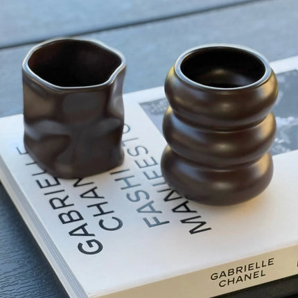 ZH Bobble keramieken Mok Matt Mocha | 2 Delig