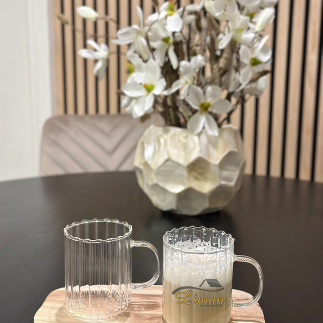 ZH Daisy Ear 2 delige Borosilikatglas 350 ml