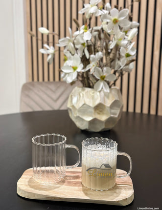 ZH Daisy Ear 2 delige Borosilikatglas 350 ml