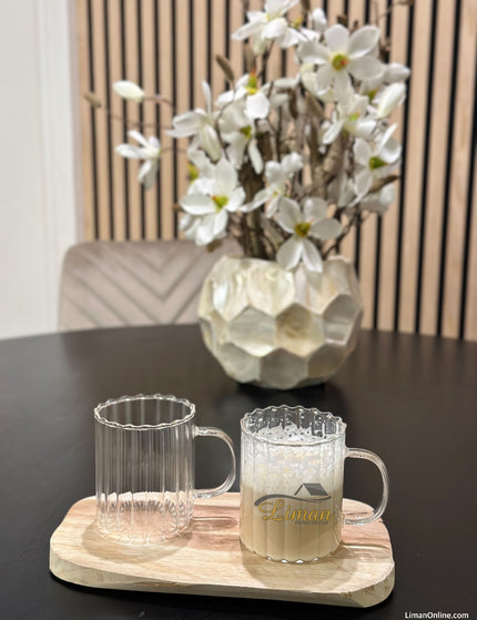 ZH Daisy Ear 2 delige Borosilikatglas 350 ml