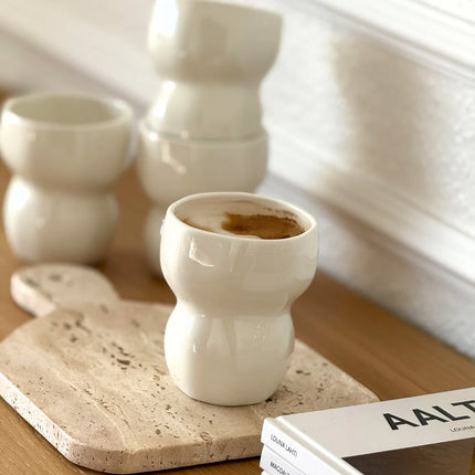 ZH Organic keramieken Mok Wit | 2 Delig