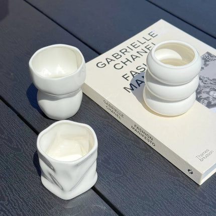 ZH Organic keramieken Mok Wit | 2 Delig