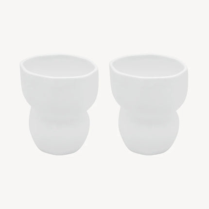 ZH Organic keramieken Mok Wit | 2 Delig