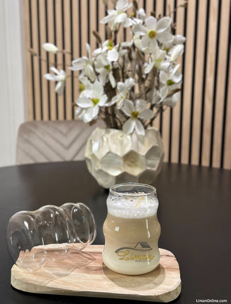 ZH Ribbed 2 delige Borosilikatglas 550 ml