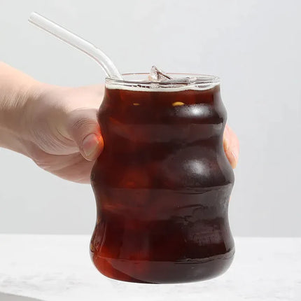 ZH Ribbed 2 delige Borosilikatglas 550 ml