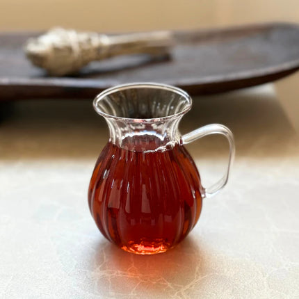 ZH Ribbled Tombik Borosilikat Theeglazen 6 Delig 175 ml