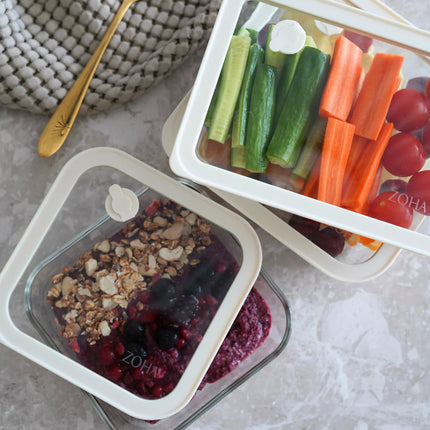 ZH Vera Vershoudbak Vierkant | 600 ML | Beige-transparant