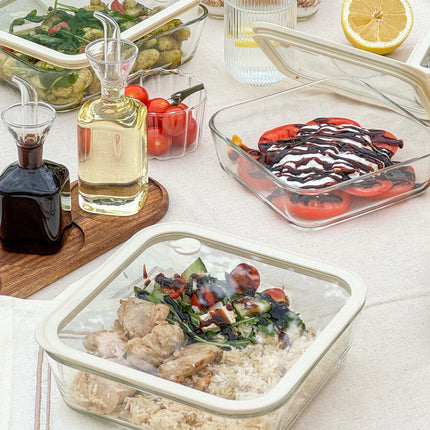 ZH Vera Vershoudbak Vierkant | 600 ML | Beige-transparant